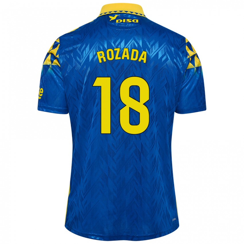 Niño Camiseta Viti Rozada #18 Azul Amarillo 2ª Equipación 2024/25 La Camisa México