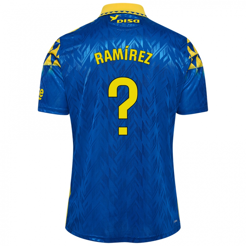 Niño Camiseta Daniel Ramírez #0 Azul Amarillo 2ª Equipación 2024/25 La Camisa México