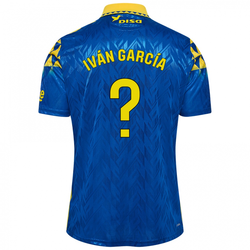 Niño Camiseta Iván García #0 Azul Amarillo 2ª Equipación 2024/25 La Camisa México