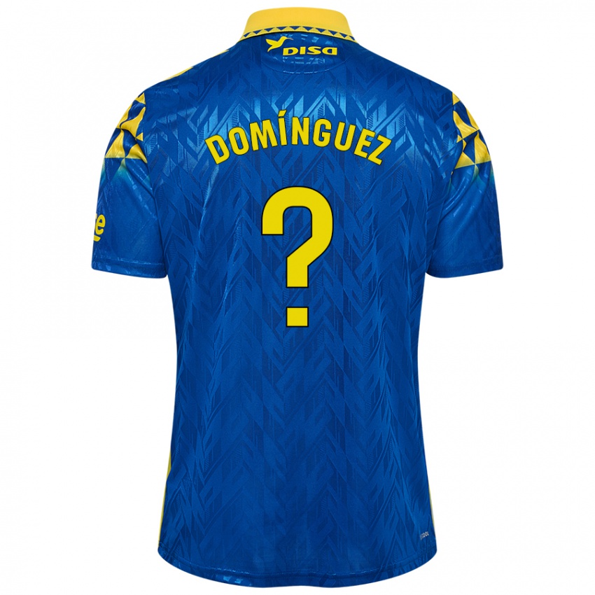 Niño Camiseta Carlos Domínguez #0 Azul Amarillo 2ª Equipación 2024/25 La Camisa México