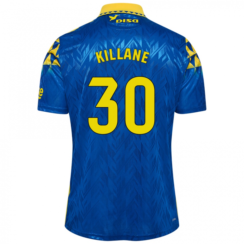 Niño Camiseta Álvaro Killane #30 Azul Amarillo 2ª Equipación 2024/25 La Camisa México