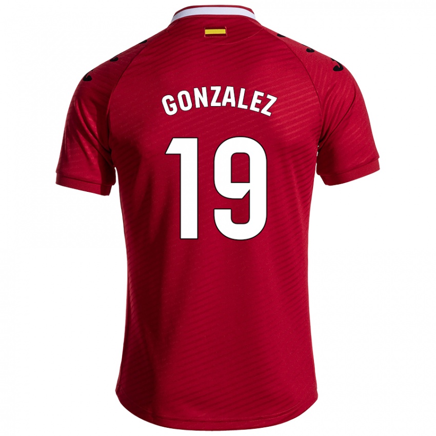 Niño Camiseta Peter Gonzalez #19 Rojo Oscuro 2ª Equipación 2024/25 La Camisa México