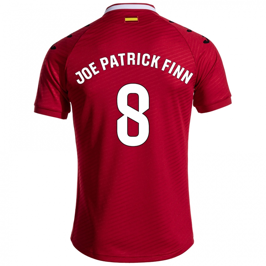 Niño Camiseta John Joe Patrick Finn #8 Rojo Oscuro 2ª Equipación 2024/25 La Camisa México