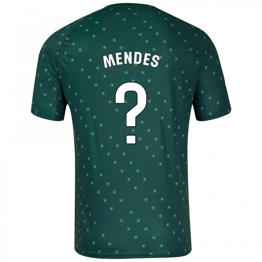 Niño Camiseta Houboulang Mendes #0 Verde Oscuro 2ª Equipación 2024/25 La Camisa México