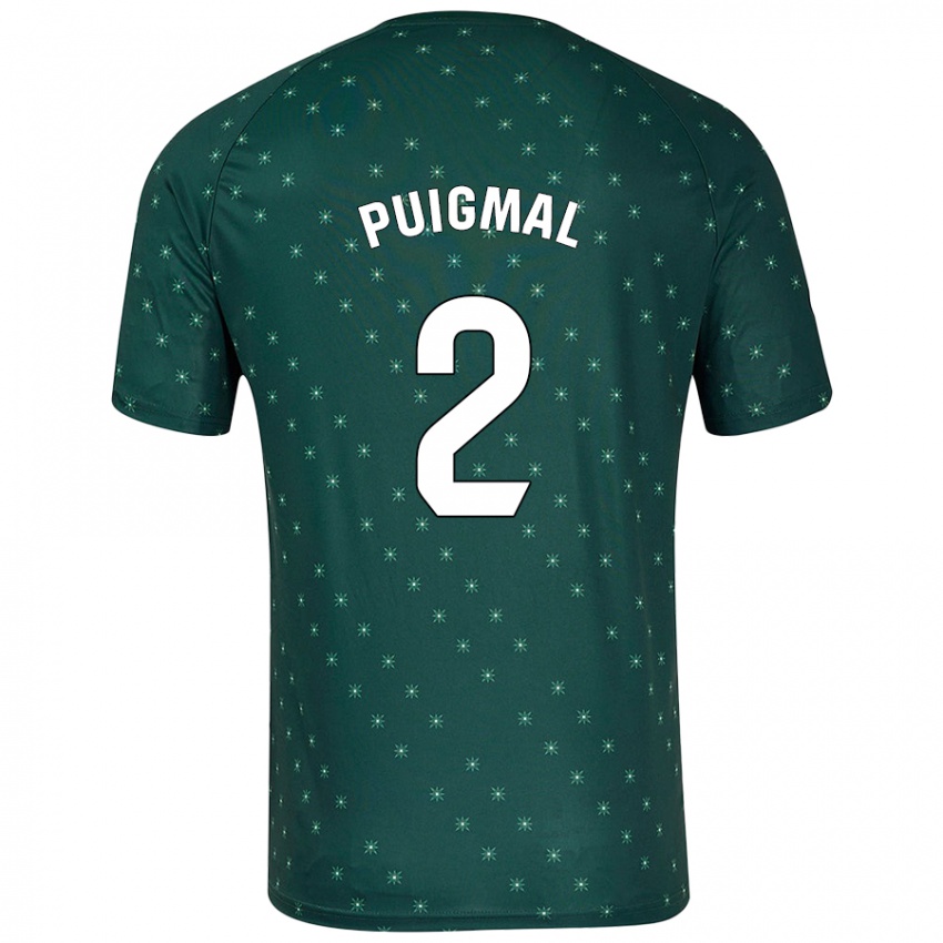 Niño Camiseta Arnau Puigmal #2 Verde Oscuro 2ª Equipación 2024/25 La Camisa México