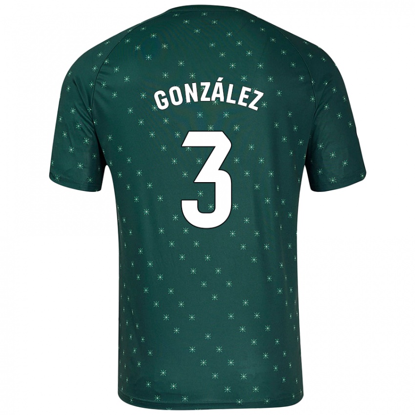 Niño Camiseta Edgar González #3 Verde Oscuro 2ª Equipación 2024/25 La Camisa México