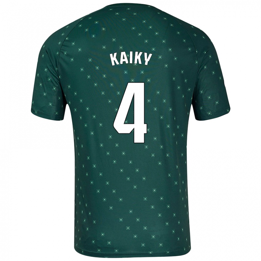 Niño Camiseta Kaiky #4 Verde Oscuro 2ª Equipación 2024/25 La Camisa México