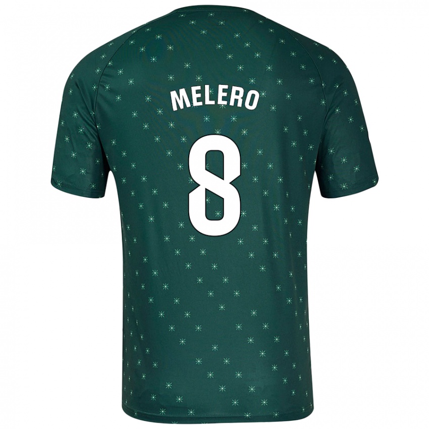 Niño Camiseta Gonzalo Melero #8 Verde Oscuro 2ª Equipación 2024/25 La Camisa México