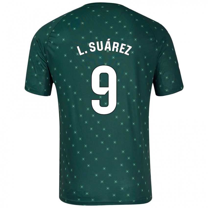 Niño Camiseta Luis Suárez #9 Verde Oscuro 2ª Equipación 2024/25 La Camisa México