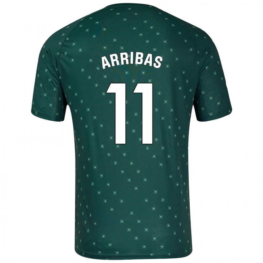 Niño Camiseta Sergio Arribas #11 Verde Oscuro 2ª Equipación 2024/25 La Camisa México