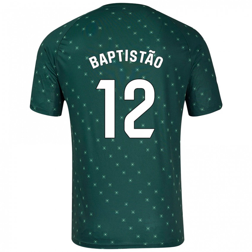 Niño Camiseta Léo Baptistão #12 Verde Oscuro 2ª Equipación 2024/25 La Camisa México