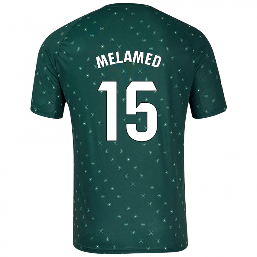 Niño Camiseta Nico Melamed #15 Verde Oscuro 2ª Equipación 2024/25 La Camisa México