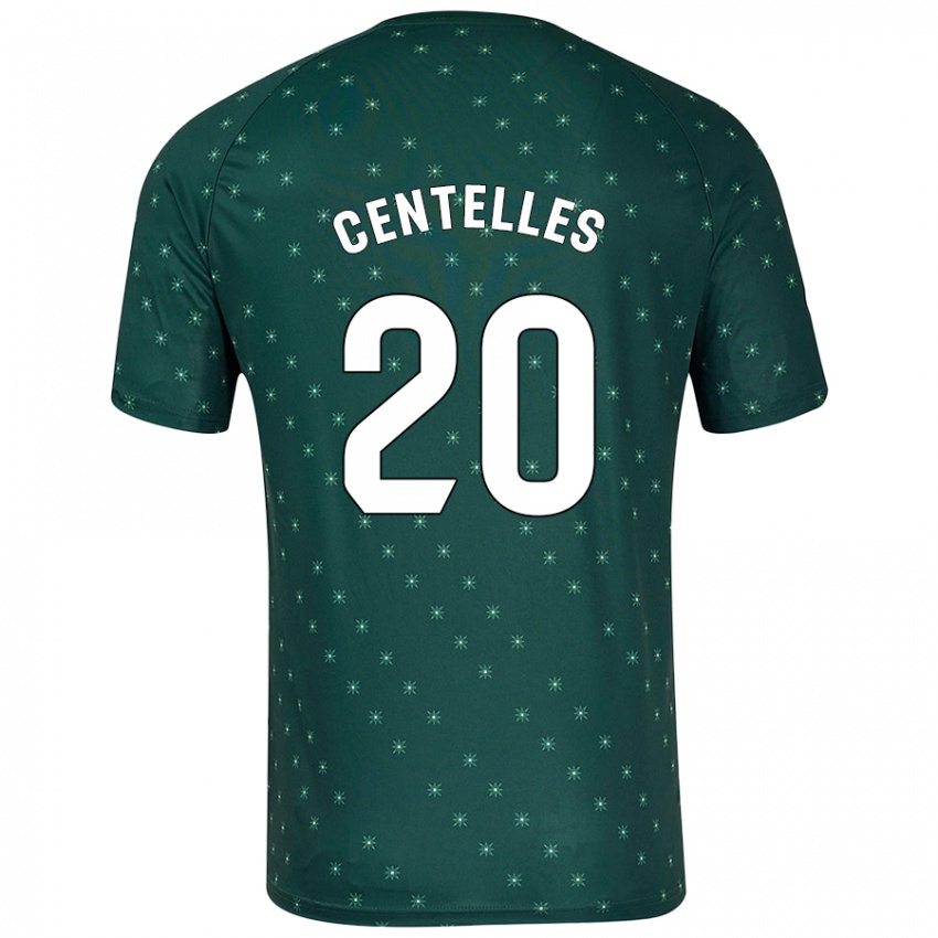 Niño Camiseta Álex Centelles #20 Verde Oscuro 2ª Equipación 2024/25 La Camisa México