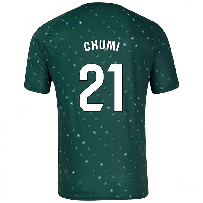 Niño Camiseta Chumi #21 Verde Oscuro 2ª Equipación 2024/25 La Camisa México