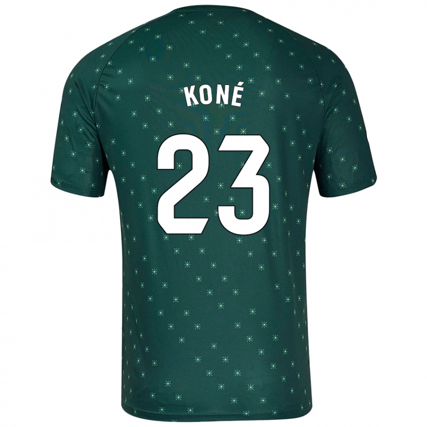 Niño Camiseta Ibrahima Koné #23 Verde Oscuro 2ª Equipación 2024/25 La Camisa México