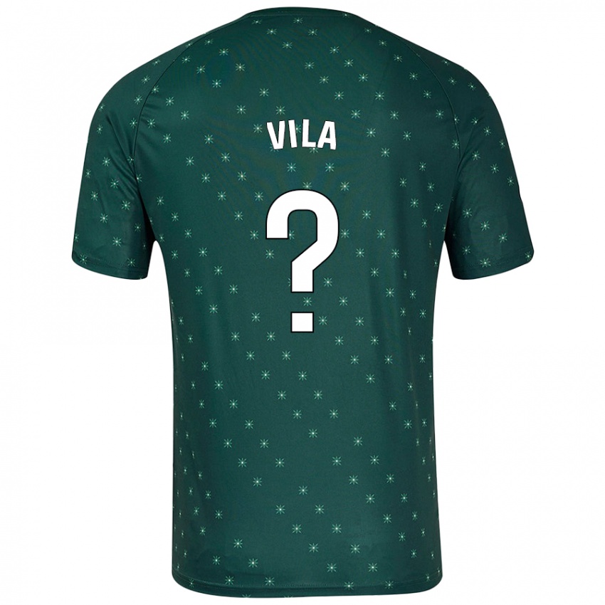 Niño Camiseta Nacho Vila #0 Verde Oscuro 2ª Equipación 2024/25 La Camisa México