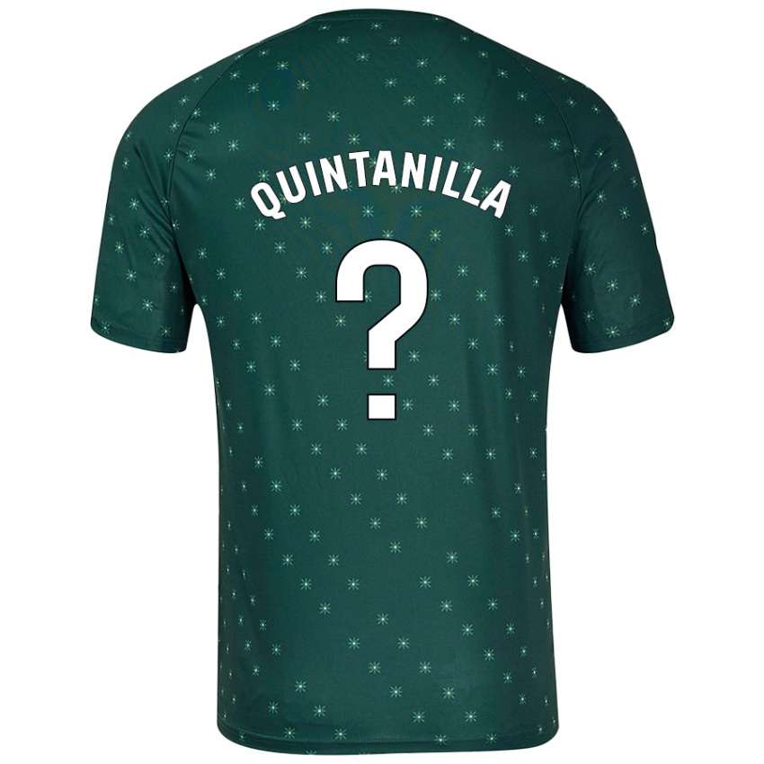 Niño Camiseta Rubén Quintanilla #0 Verde Oscuro 2ª Equipación 2024/25 La Camisa México