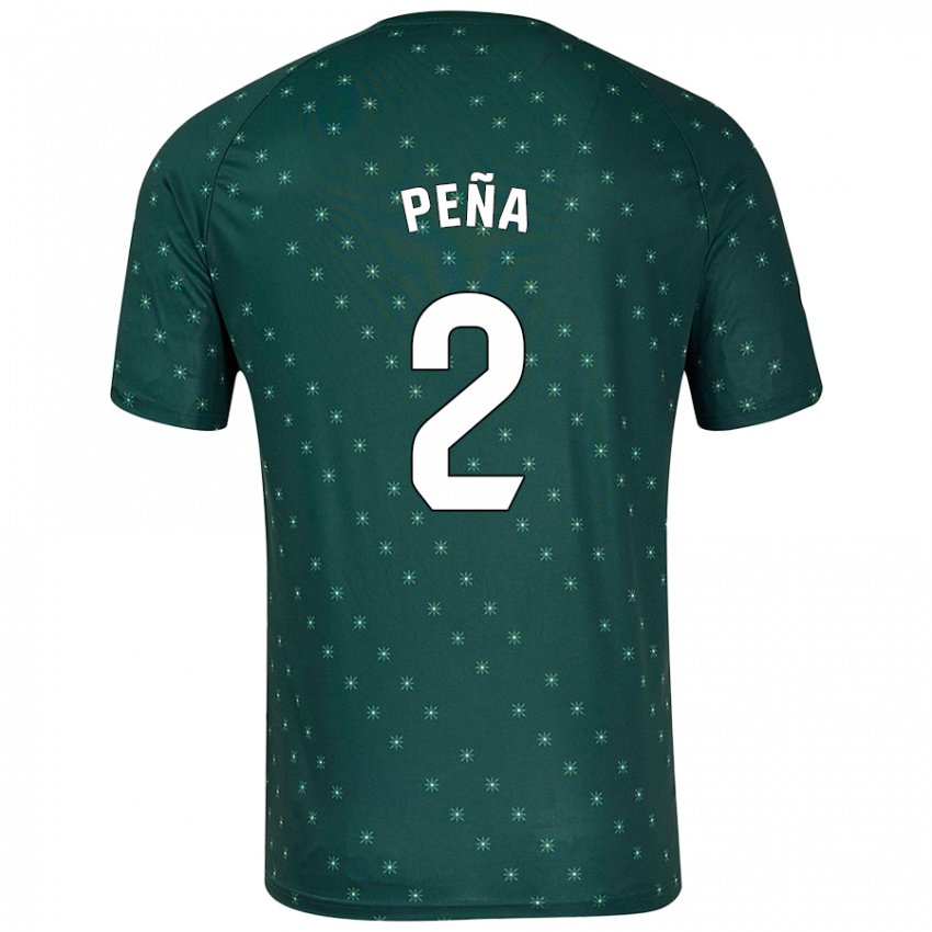 Niño Camiseta Miguel Peña #2 Verde Oscuro 2ª Equipación 2024/25 La Camisa México