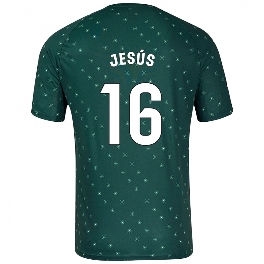 Niño Camiseta Antonio Jesús #16 Verde Oscuro 2ª Equipación 2024/25 La Camisa México