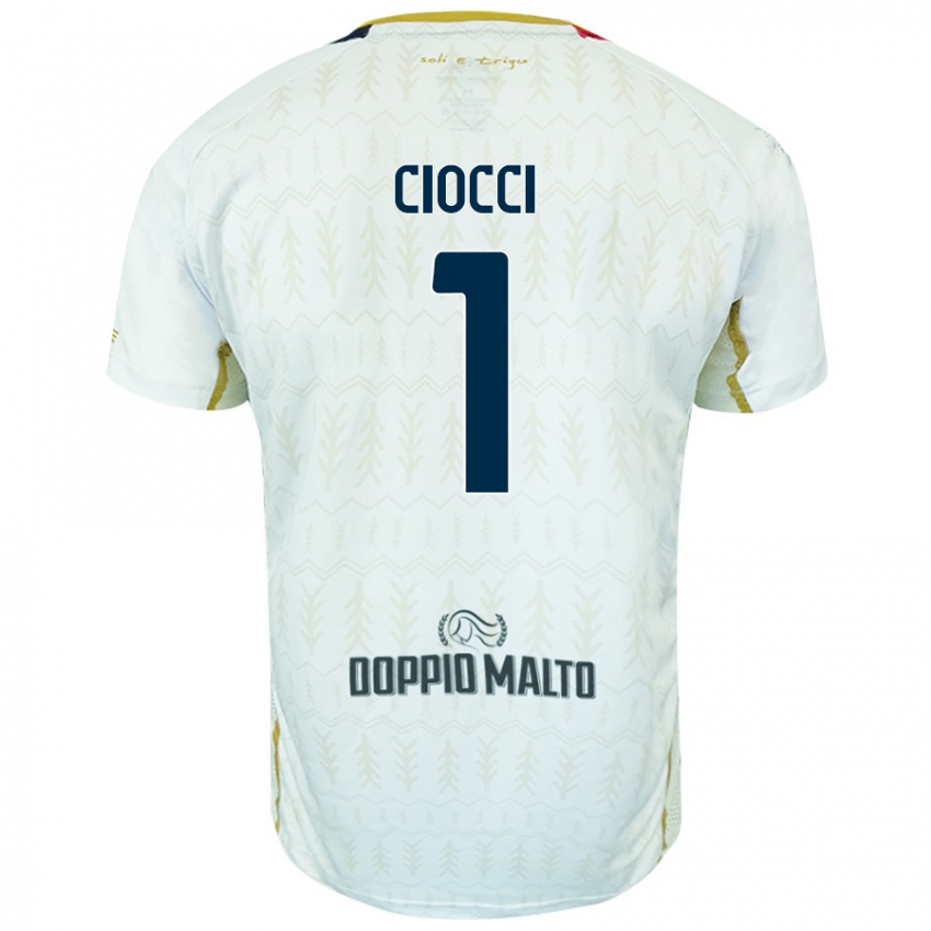 Niño Camiseta Giuseppe Ciocci #1 Blanco 2ª Equipación 2024/25 La Camisa México