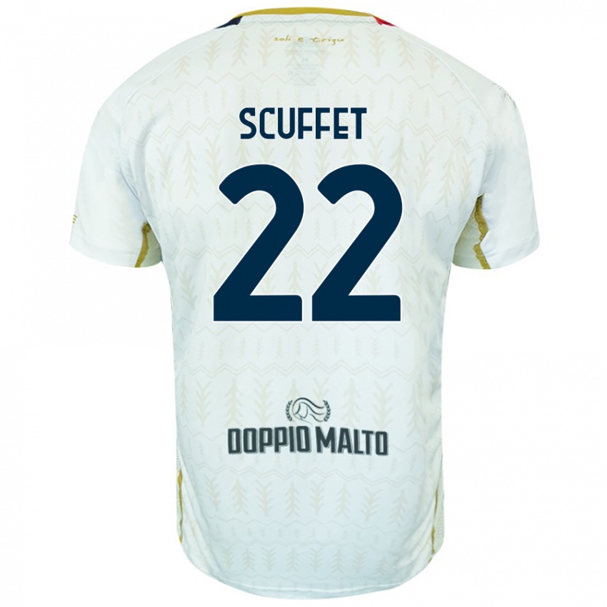 Niño Camiseta Simone Scuffet #22 Blanco 2ª Equipación 2024/25 La Camisa México