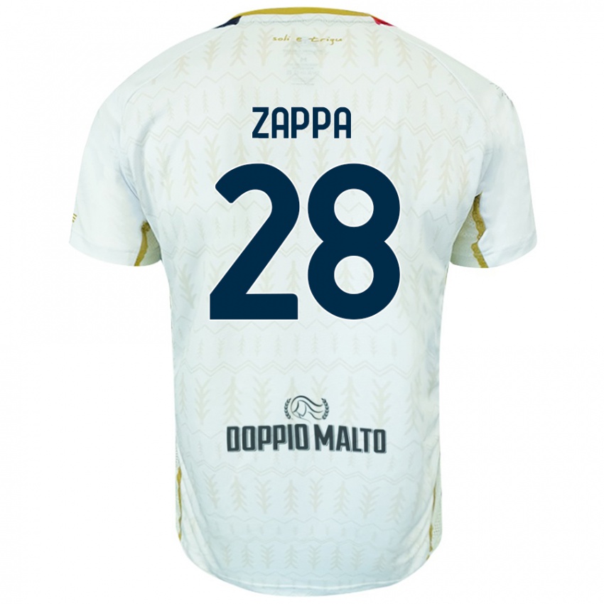 Niño Camiseta Gabriele Zappa #28 Blanco 2ª Equipación 2024/25 La Camisa México