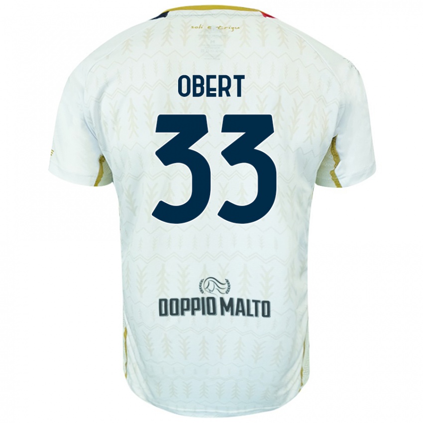 Niño Camiseta Adam Obert #33 Blanco 2ª Equipación 2024/25 La Camisa México