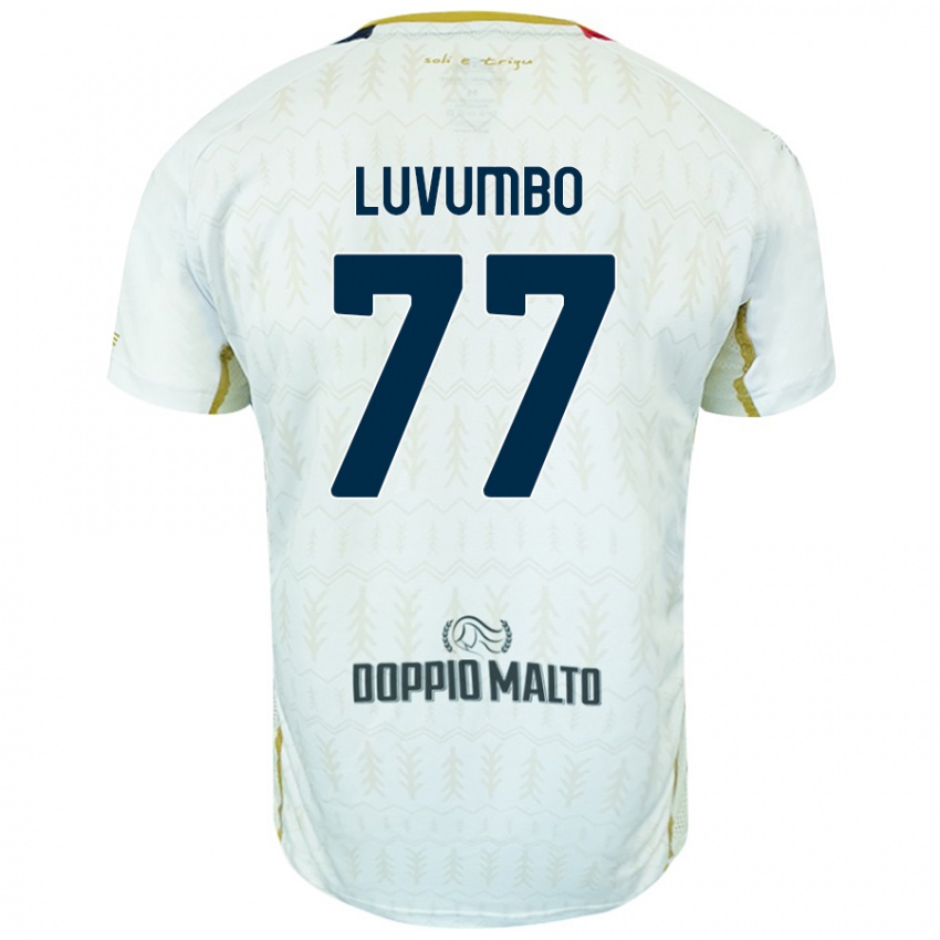 Niño Camiseta Zito Luvumbo #77 Blanco 2ª Equipación 2024/25 La Camisa México