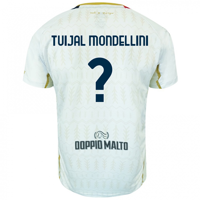 Niño Camiseta Luca Tuijal Mondellini #0 Blanco 2ª Equipación 2024/25 La Camisa México