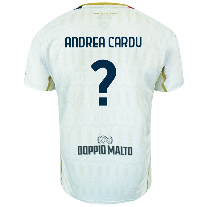 Niño Camiseta Gian Andrea Cardu #0 Blanco 2ª Equipación 2024/25 La Camisa México