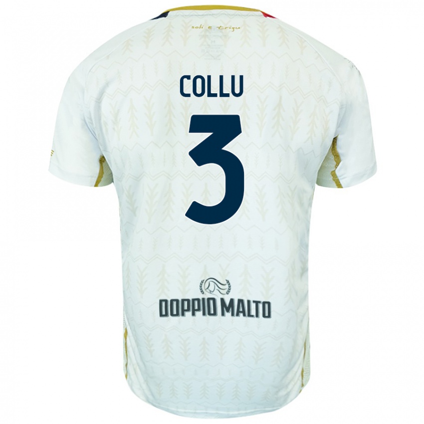 Niño Camiseta Davide Collu #3 Blanco 2ª Equipación 2024/25 La Camisa México