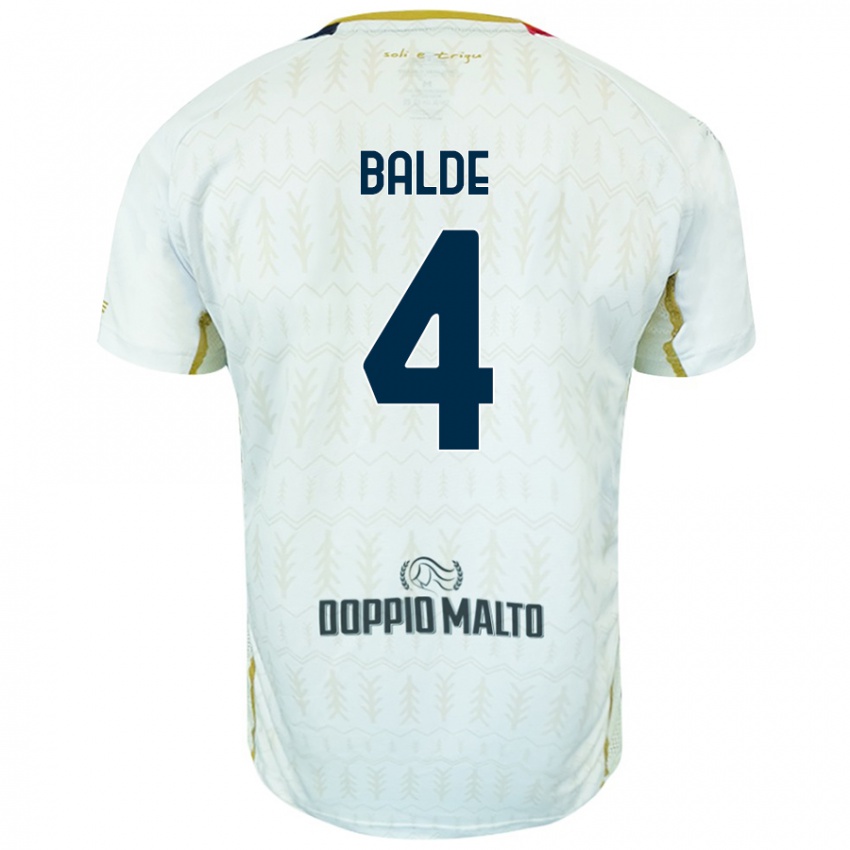 Niño Camiseta Mamadou Balde #4 Blanco 2ª Equipación 2024/25 La Camisa México