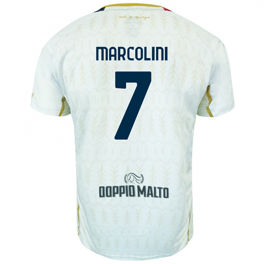 Niño Camiseta Diego Marcolini #7 Blanco 2ª Equipación 2024/25 La Camisa México