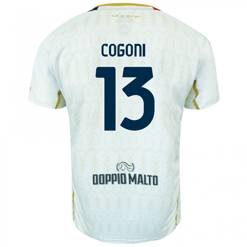 Niño Camiseta Andrea Cogoni #13 Blanco 2ª Equipación 2024/25 La Camisa México