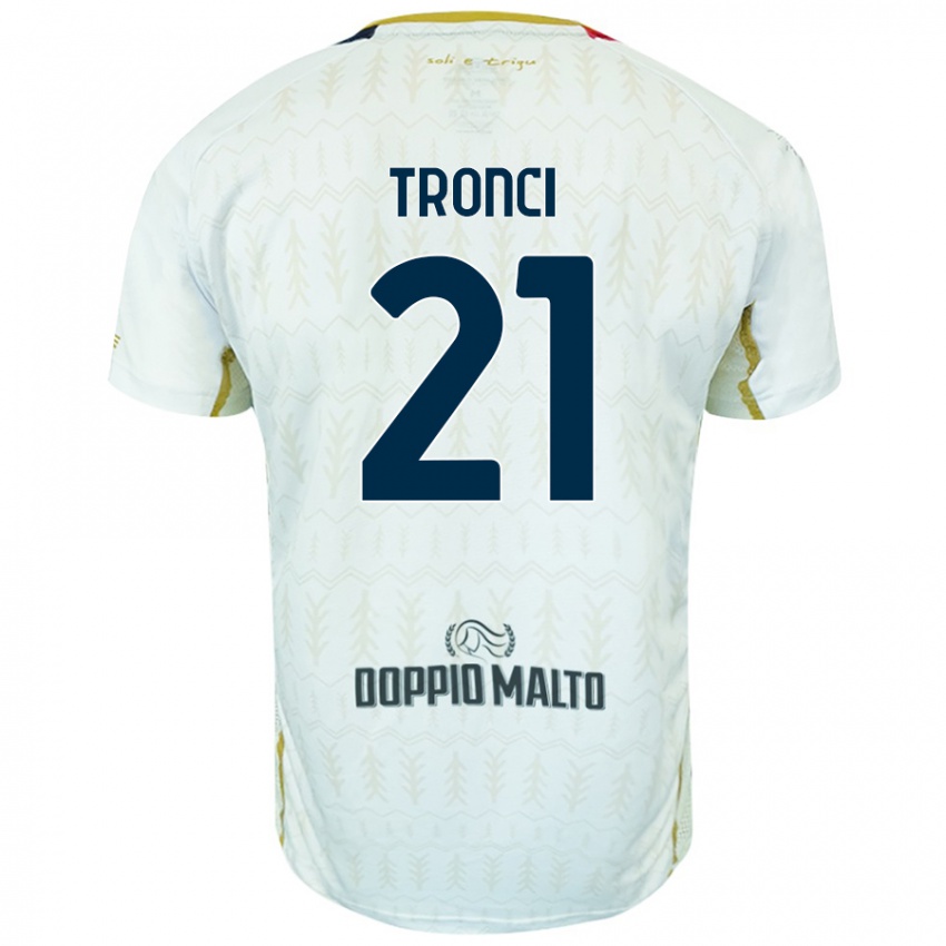 Niño Camiseta Luca Tronci #21 Blanco 2ª Equipación 2024/25 La Camisa México