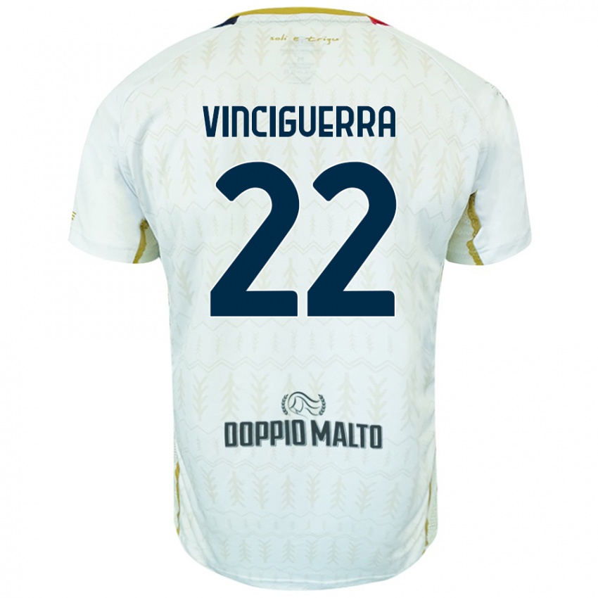 Niño Camiseta Alessandro Vinciguerra #22 Blanco 2ª Equipación 2024/25 La Camisa México