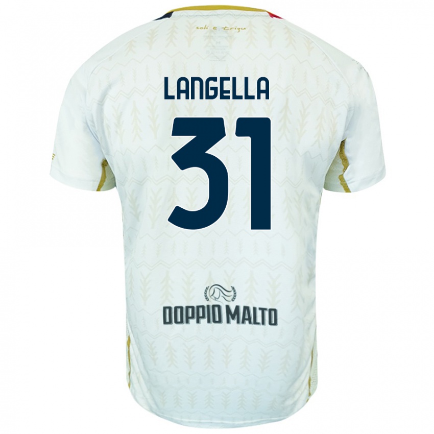 Niño Camiseta Matteo Langella #31 Blanco 2ª Equipación 2024/25 La Camisa México