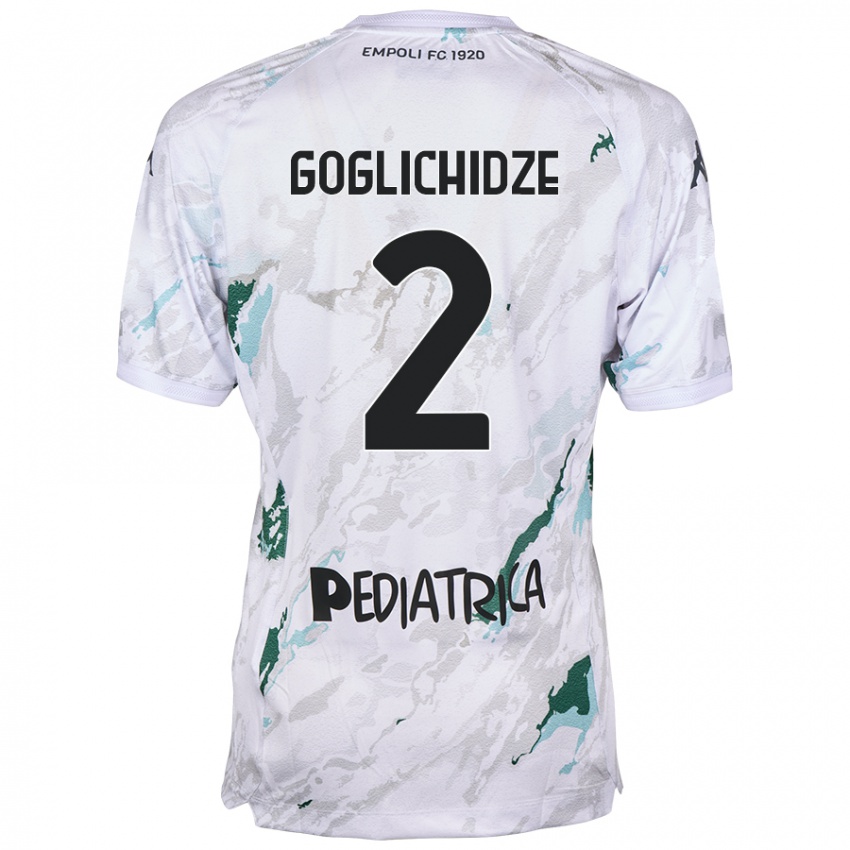 Niño Camiseta Saba Goglichidze #2 Gris 2ª Equipación 2024/25 La Camisa México