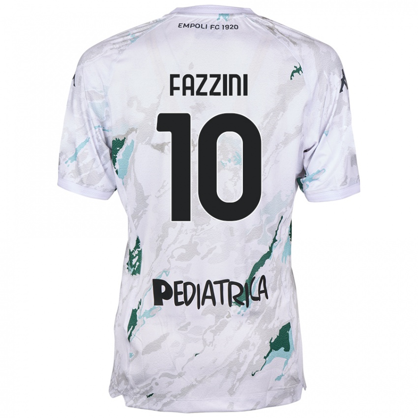 Niño Camiseta Jacopo Fazzini #10 Gris 2ª Equipación 2024/25 La Camisa México