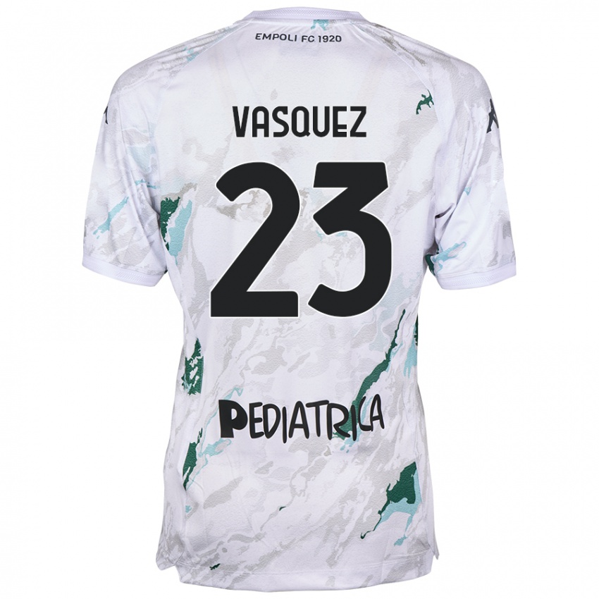 Niño Camiseta Devis Vásquez #23 Gris 2ª Equipación 2024/25 La Camisa México