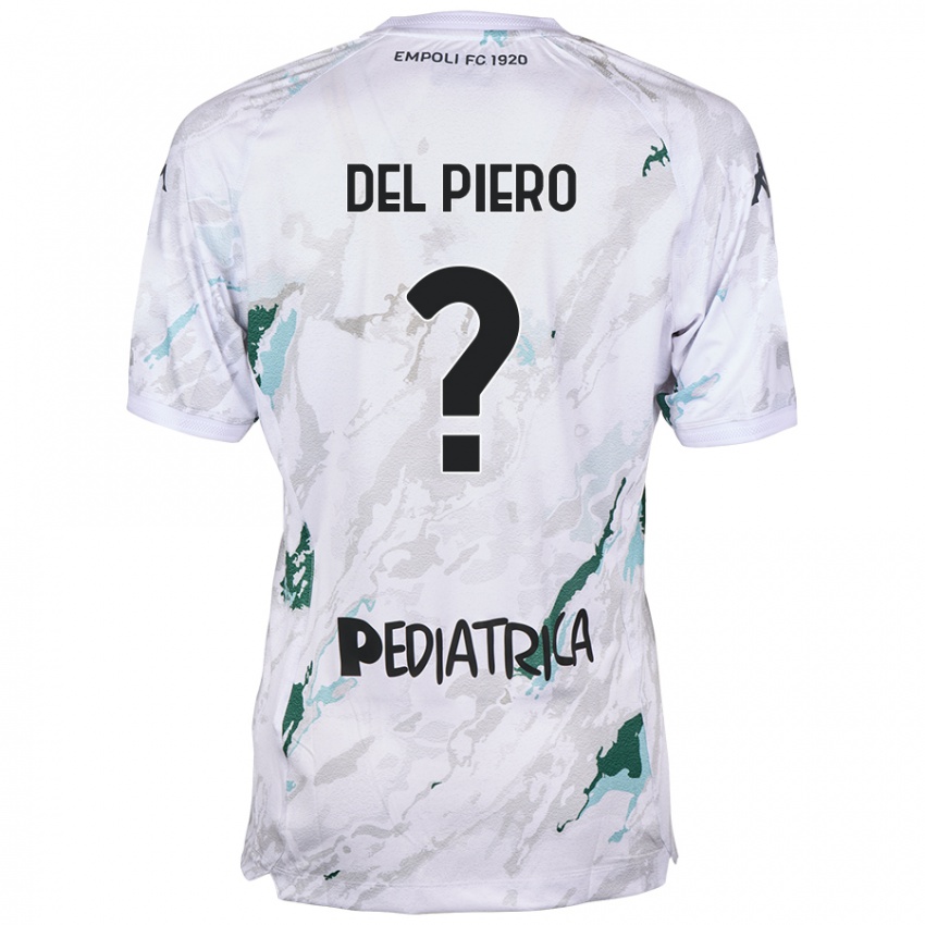 Niño Camiseta Tobias Del Piero #0 Gris 2ª Equipación 2024/25 La Camisa México