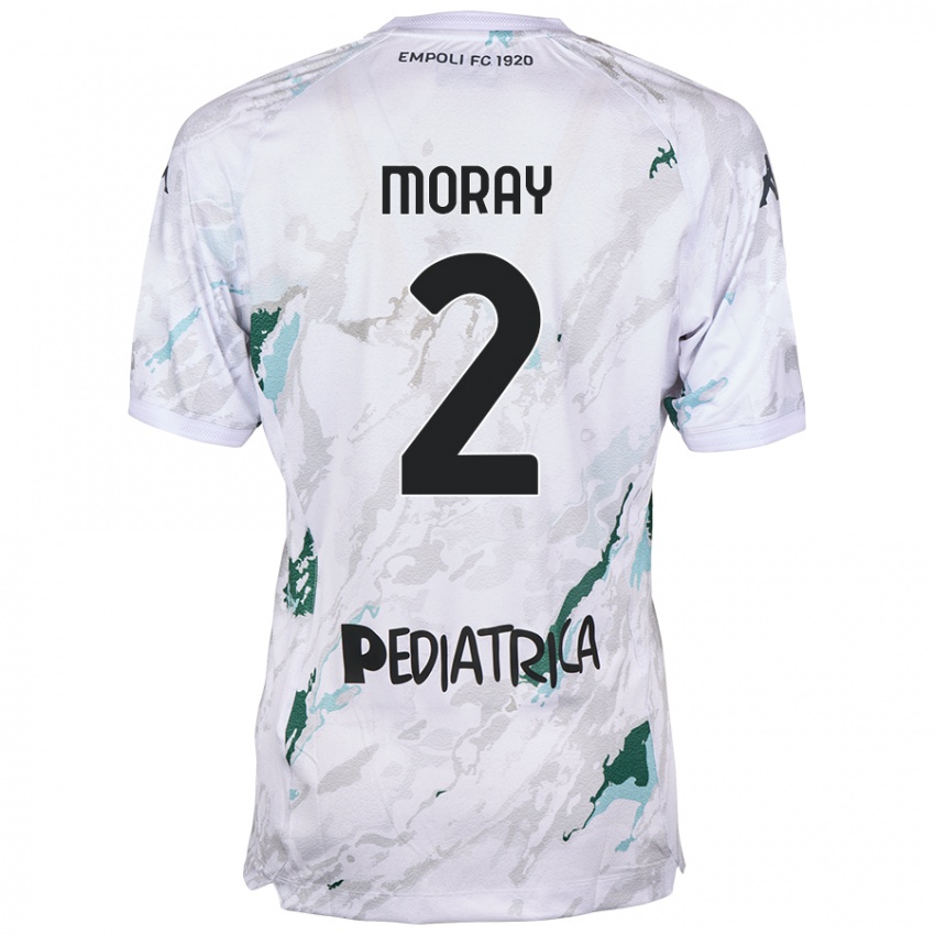 Niño Camiseta Jeremy Moray #2 Gris 2ª Equipación 2024/25 La Camisa México