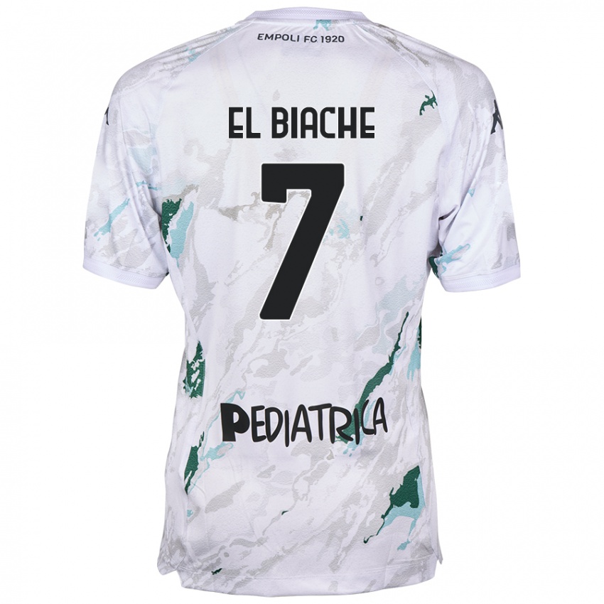 Niño Camiseta Noah El Biache #7 Gris 2ª Equipación 2024/25 La Camisa México