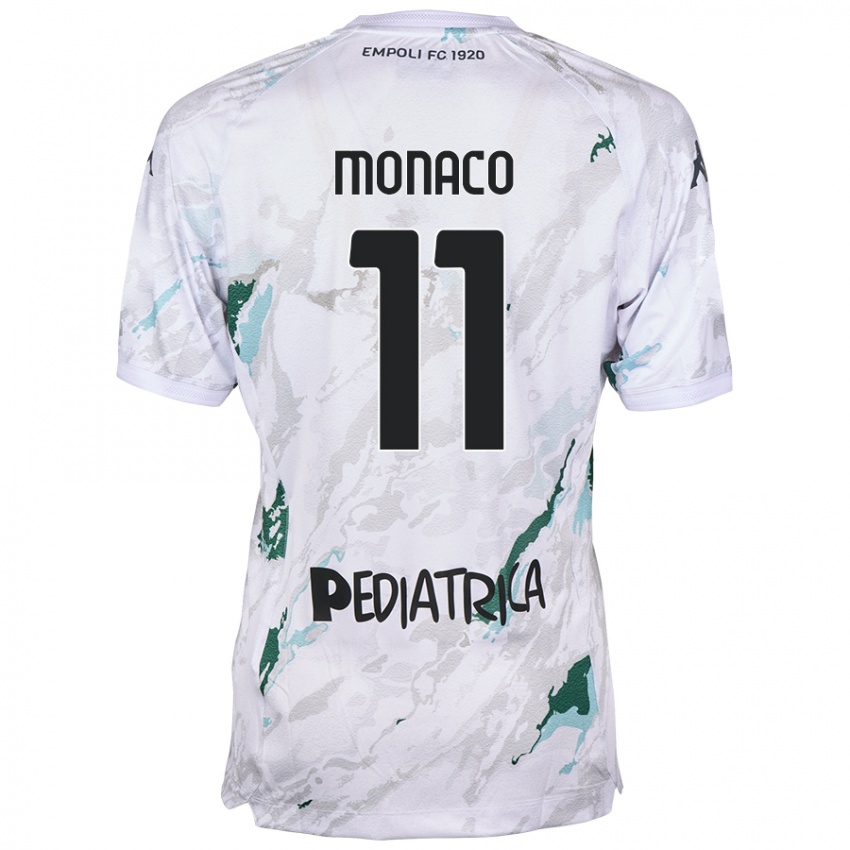 Niño Camiseta Salvatore Monaco #11 Gris 2ª Equipación 2024/25 La Camisa México