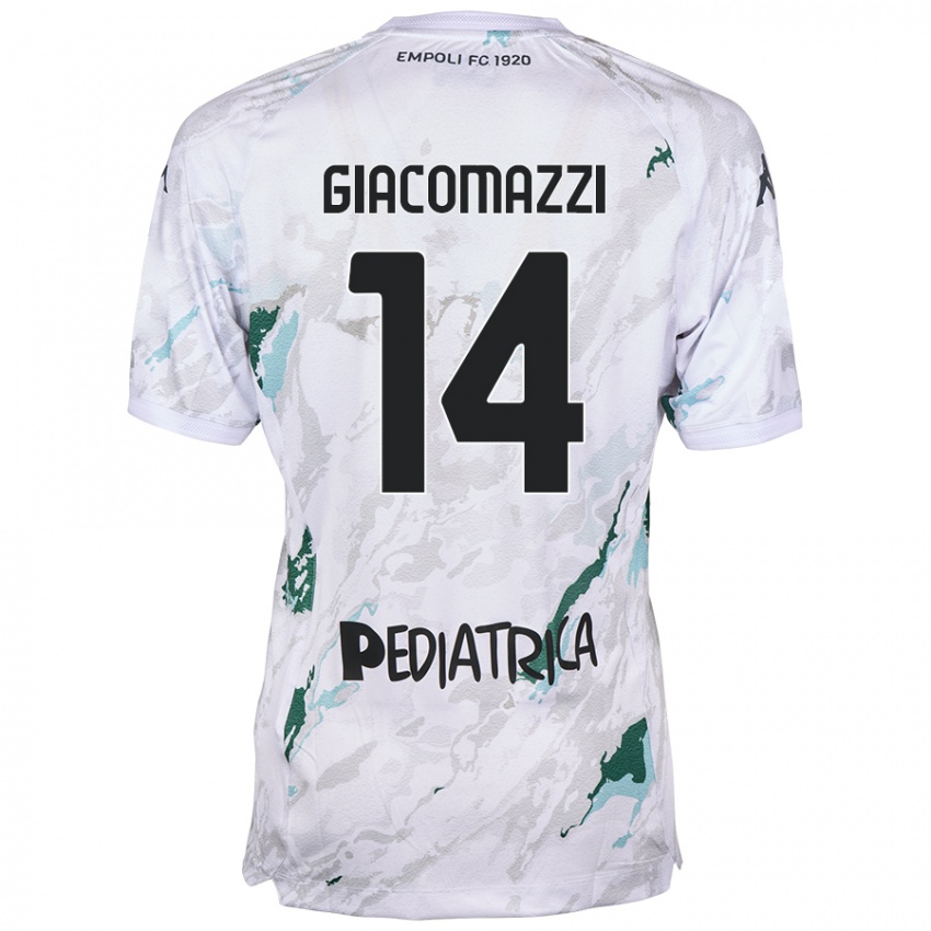 Niño Camiseta Sebastián Giacomazzi #14 Gris 2ª Equipación 2024/25 La Camisa México