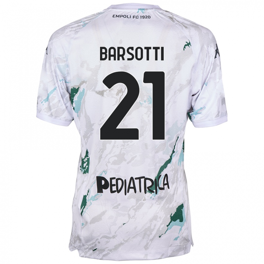 Niño Camiseta Leonardo Barsotti #21 Gris 2ª Equipación 2024/25 La Camisa México