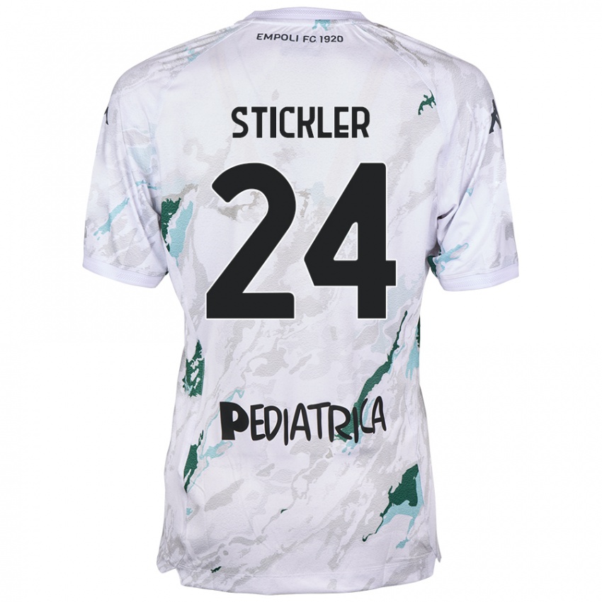 Niño Camiseta Mateo Stickler #24 Gris 2ª Equipación 2024/25 La Camisa México