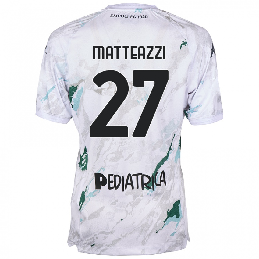 Niño Camiseta Ernesto Matteazzi #27 Gris 2ª Equipación 2024/25 La Camisa México