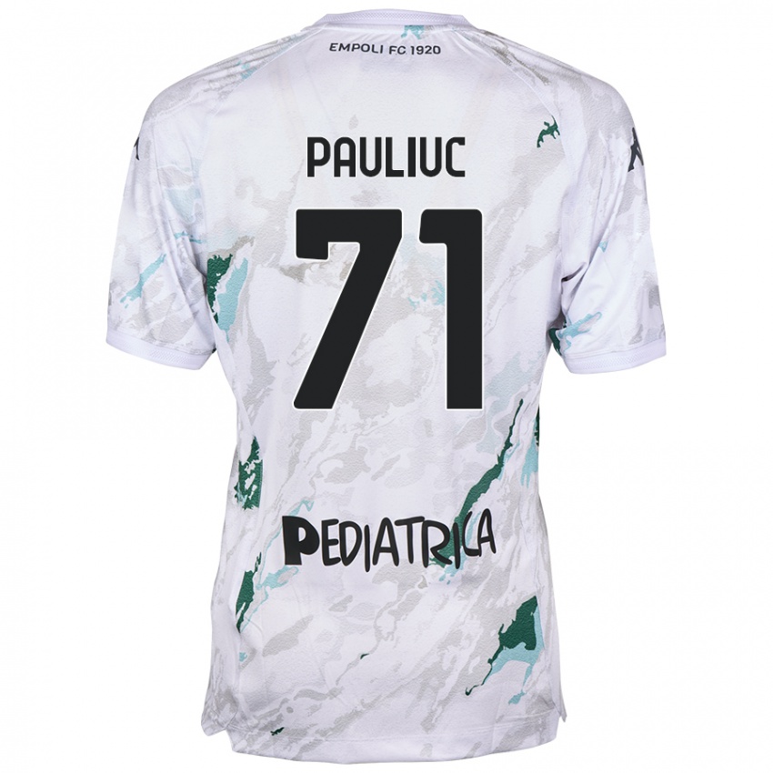 Niño Camiseta Nicolò Pauliuc #71 Gris 2ª Equipación 2024/25 La Camisa México