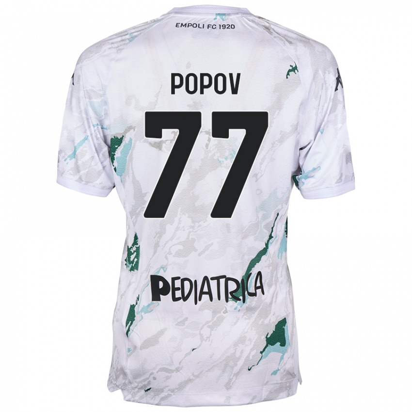 Niño Camiseta Bogdan Popov #77 Gris 2ª Equipación 2024/25 La Camisa México